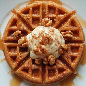 Cinnamon Walnut Waffles