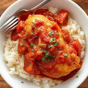 1/4 Chicken in Spanish Sauce
