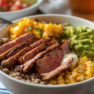 ROTISSERIE CHICKEN OR STEAK BOWL