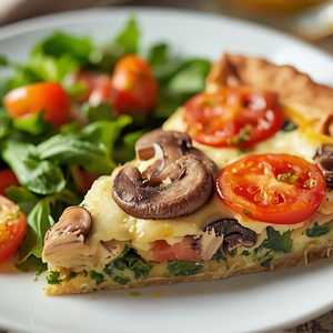 Mushroom, Tomato, Goat Cheese