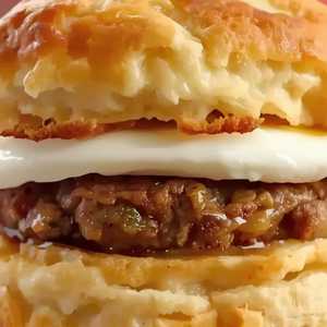 Sausage Biscuit with Egg