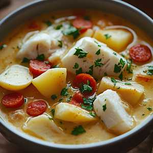 Halibut chowder