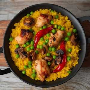 Chicken Paella Bowl Meal