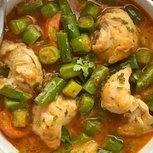 Okra Stew with chicken