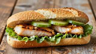 Smoked Mahi Salad Poboy
