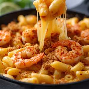 Spicy Shrimp Mac & Cheese