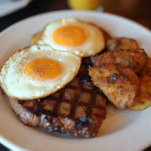 T-Bone Steak & Eggs