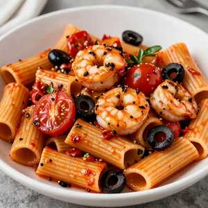 Paccheri Ubriachi Con Gamberi