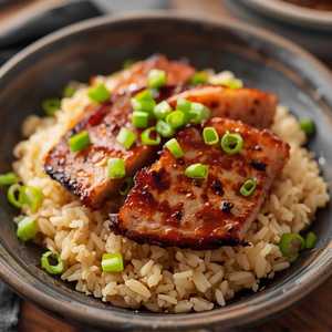 Garlic Fried Rice w Pork Charshu