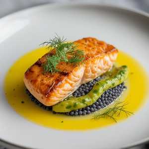 Pan-Seared King Salmon