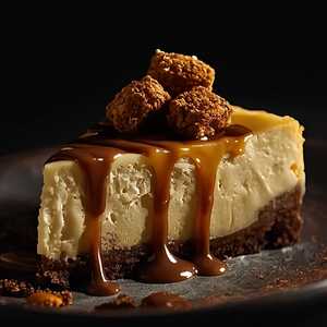 Caramel Chocolate Crunch Cheesecake