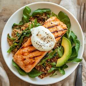 Grilled Salmon Power Bowl