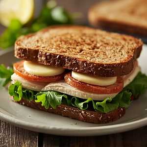 55+ Turkey & Swiss Sandwich