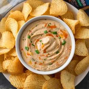 French onion dip & Ruffles potato chips