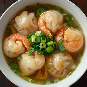 Shrimp Dumpling Noodle Soup