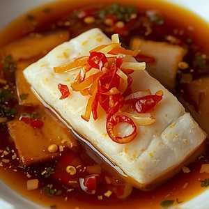 Steamed Sea Bass, Chili & Soy