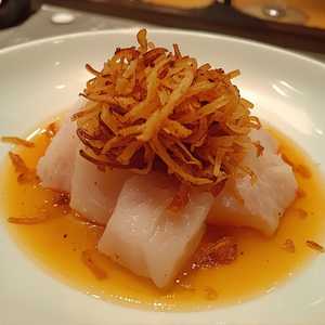 Hamachi with Crispy Onions