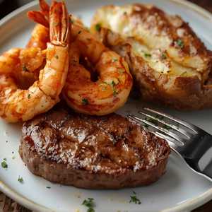 Top Sirloin And Shrimp