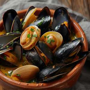 Bowl Of Mussels & Clams