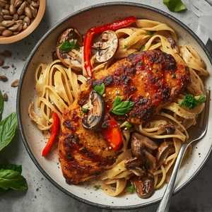 Blackened Chicken Fettuccine