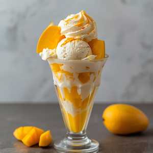 Mascarpone Cream Mango Sundae