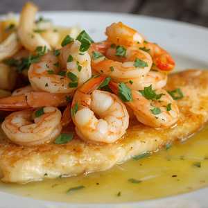 Pacific Rockfish Filet with Sauteed Bay Shrimp