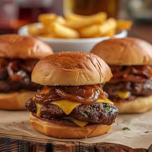 Kobe Beef Sliders & Bucket Of Fries