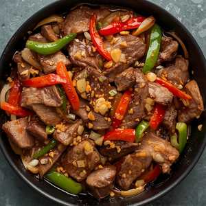 Beef in Black Bean Sauce