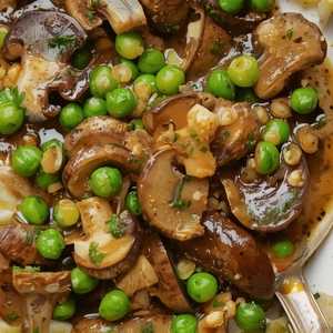 Mushroom Mattar Kali Mirch