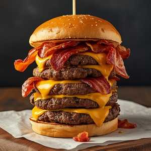 Triple Juicy Burger