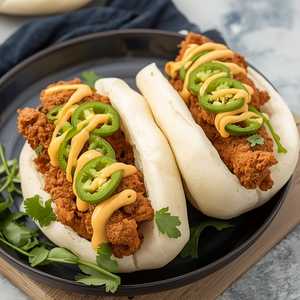 Sweet & Sour Viet Fried Chicken Bao
