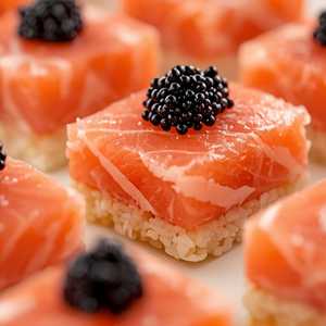 SALMON & CAVIAR CRISPY RICE*
