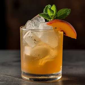 Peach Bourbon Smash