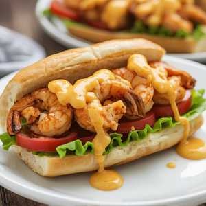 Grilled Shrimp Poboy