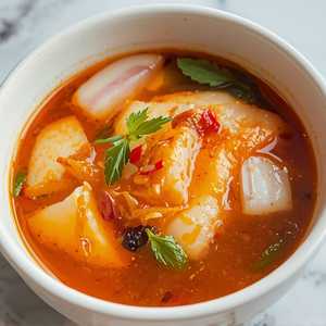 Fresh Cod Fish Soup