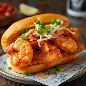 Gotti's Catfish & Shrimp Po'Boy