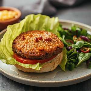 Lettuce \"Bun\" Burger