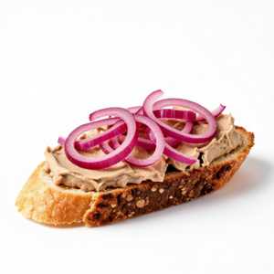 Bruschetta Paté con Cipolla Rossa