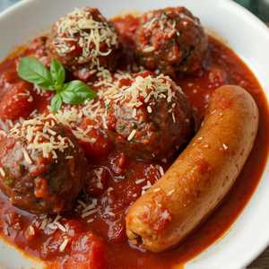 Meatballs And Italian Sausage