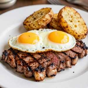 Bistecca Ai Ferri C/ Uova A Piacere