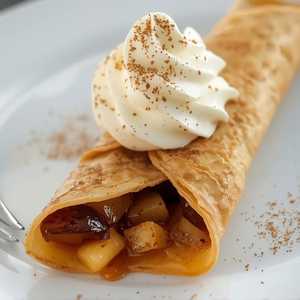 Tatin: roasted caramelized apples with chantilly