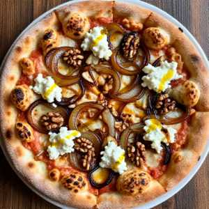 Pizza con Cipolla e Caprino