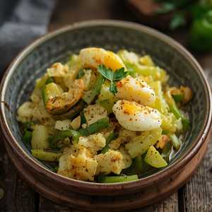 Bitter Melon Scrambled Egg