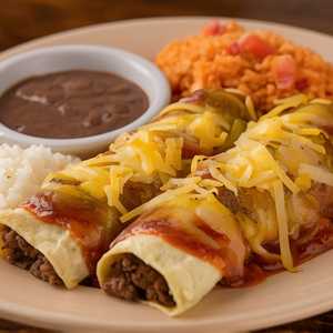 Two Beef Or Chicken Enchiladas