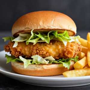 FRIED COD SANDWICH