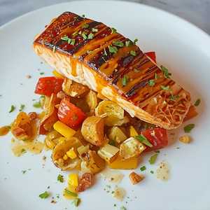 Serrano Garlic Salmon*