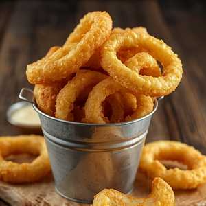Onion Rings With French Onion Dip