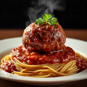 Spaghetti with Meatball
