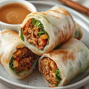 NEM NƯỚNG CUỐN / Pork Meatball Rolls