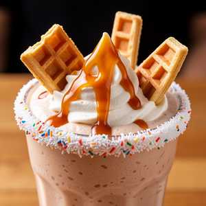 Waffle Ice Cream Sandwich Milkshake